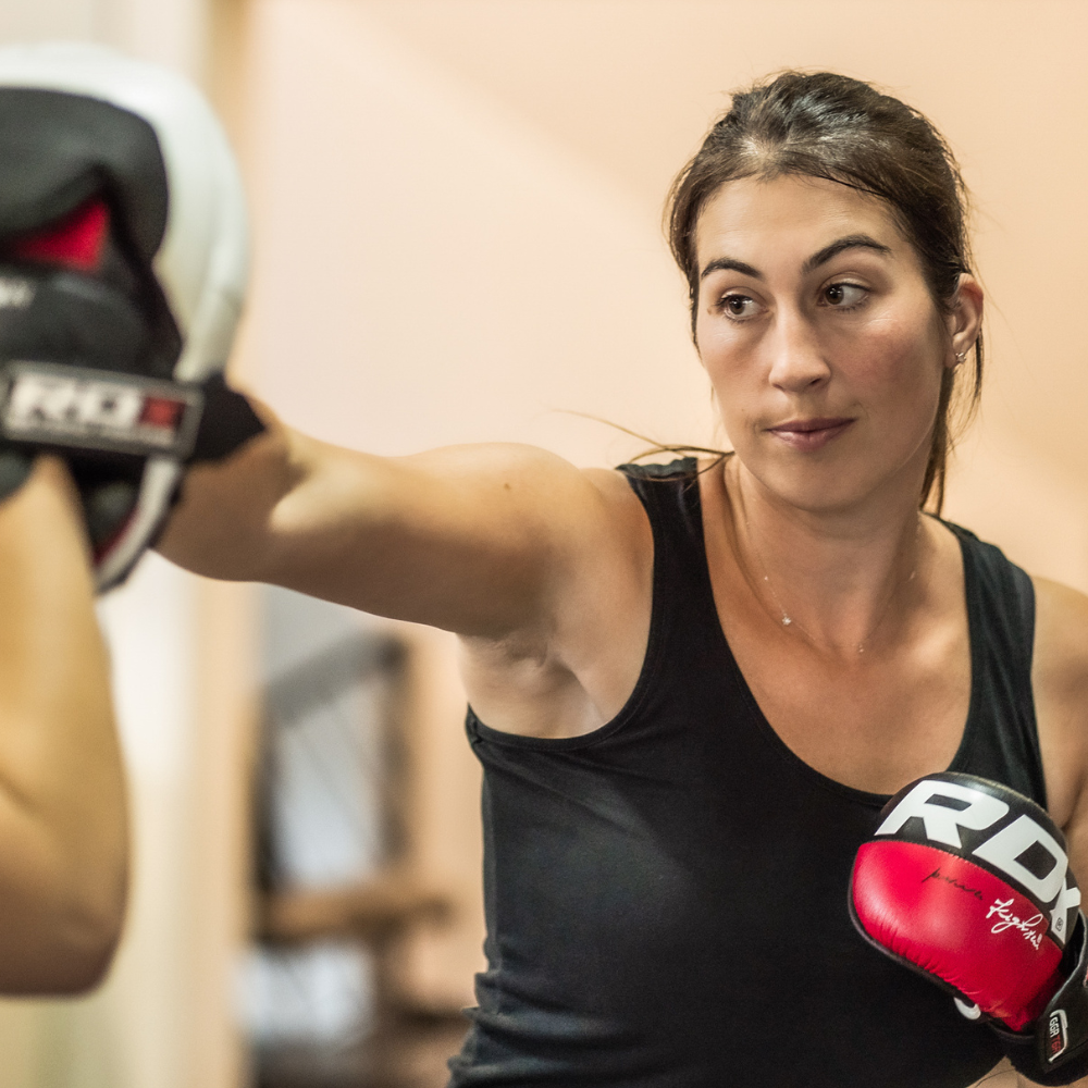 Workshops – Selbstverteidigung und Fitness Frau beim Workshop für Selbstverteidigung und Fitness bei Martial Arts Systematics Graz